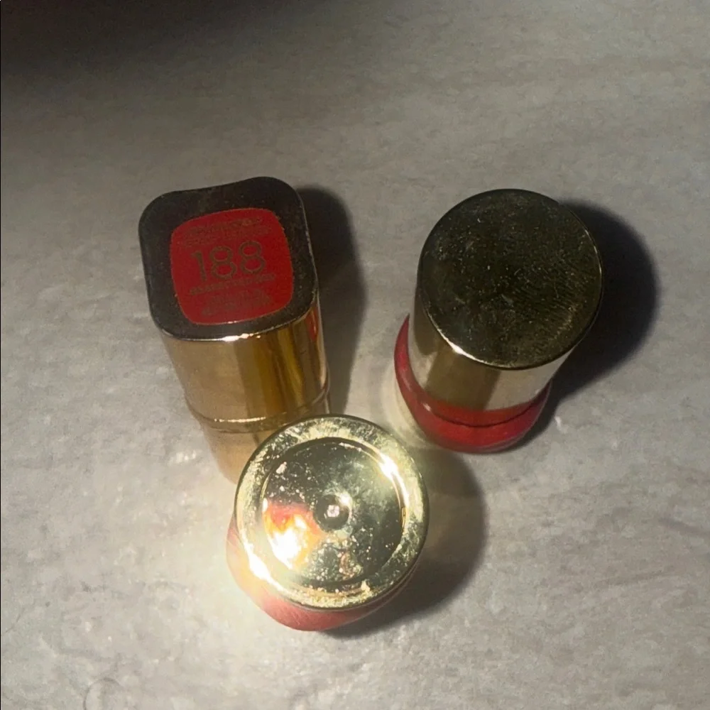 Gold Tube Women's Lipstick Trio - Pink, Coral, Red